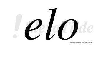 Elo no lleva tilde con vocal tónica en la «e»