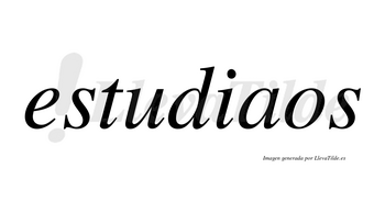 Estudiaos no lleva tilde con vocal tónica en la «a»