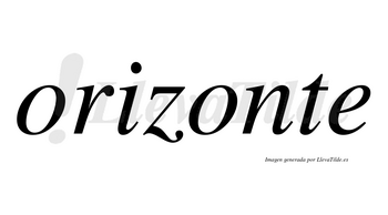 Orizonte  no lleva tilde con vocal tónica en la segunda «o»