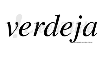 Verdeja  no lleva tilde con vocal tónica en la segunda «e»