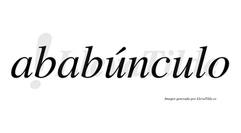 Ababúnculo  lleva tilde con vocal tónica en la primera «u»