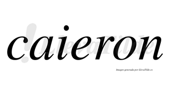 Caieron  no lleva tilde con vocal tónica en la «e»