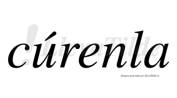 Cúrenla  lleva tilde con vocal tónica en la «u»