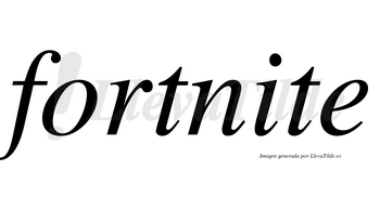 Fortnite no lleva tilde con vocal tónica en la «i»