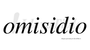 Omisidio  no lleva tilde con vocal tónica en la segunda «i»