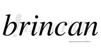 Brincan no lleva tilde con vocal tónica en la «i»