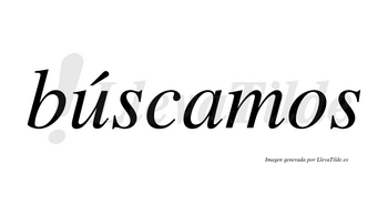 Búscamos lleva tilde con vocal tónica en la «u»