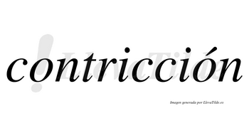 Contricción lleva tilde con vocal tónica en la segunda «o»