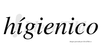 Hígienico lleva tilde con vocal tónica en la primera «i»