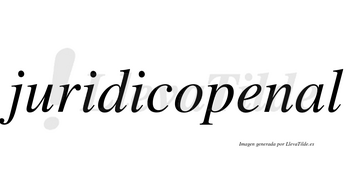 Juridicopenal no lleva tilde con vocal tónica en la «a»