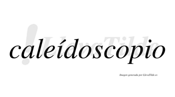 Caleídoscopio  lleva tilde con vocal tónica en la primera «i»