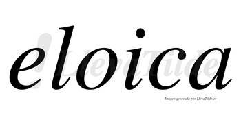 Eloica no lleva tilde con vocal tónica en la «o»