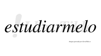 Estudiarmelo no lleva tilde con vocal tónica en la segunda «e»