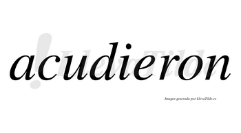 Acudieron  no lleva tilde con vocal tónica en la «e»