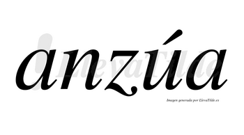 Anzúa lleva tilde con vocal tónica en la «u»