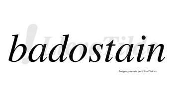 Badostain no lleva tilde con vocal tónica en la «o»