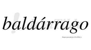 Baldárrago lleva tilde con vocal tónica en la segunda «a»