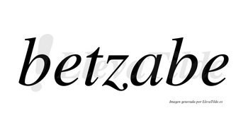 Betzabe no lleva tilde con vocal tónica en la «a»