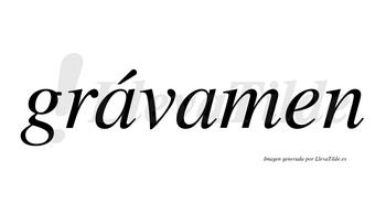 Grávamen lleva tilde con vocal tónica en la primera «a»