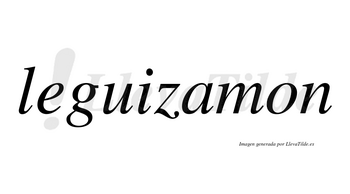 Leguizamon  no lleva tilde con vocal tónica en la «a»