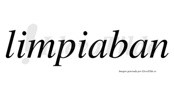 Limpiaban no lleva tilde con vocal tónica en la primera «a»