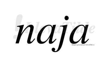 Naja  no lleva tilde con vocal tónica en la primera «a»