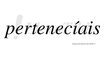 Pertenecíais  lleva tilde con vocal tónica en la primera «i»