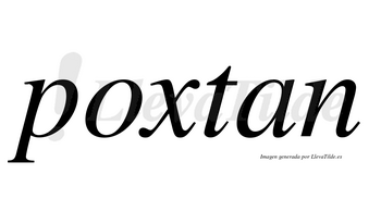 Poxtan no lleva tilde con vocal tónica en la «o»
