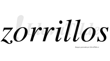 Zorrillos  no lleva tilde con vocal tónica en la «i»