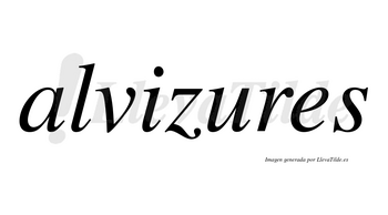 Alvizures  no lleva tilde con vocal tónica en la «u»