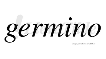 Germino no lleva tilde con vocal tónica en la «i»