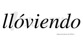 Llóviendo lleva tilde con vocal tónica en la primera «o»