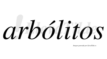 Arbólitos  lleva tilde con vocal tónica en la primera «o»