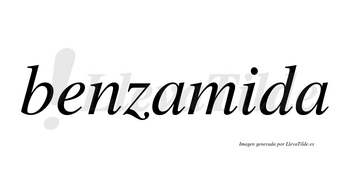 Benzamida no lleva tilde con vocal tónica en la «i»