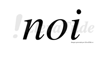 Noi no lleva tilde con vocal tónica en la «o»