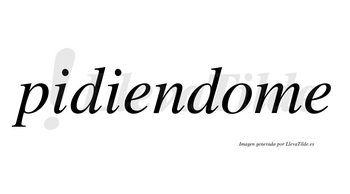 Pidiendome no lleva tilde con vocal tónica en la «o»