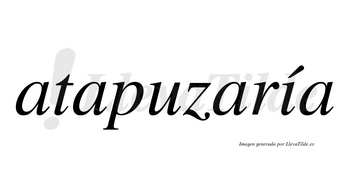 Atapuzaría  lleva tilde con vocal tónica en la «i»