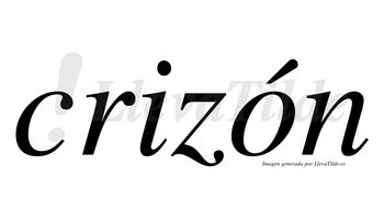 ¿Lleva tilde crizón? | LlevaTilde.es