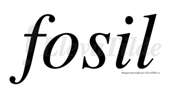 Fosil no lleva tilde con vocal tónica en la «i»