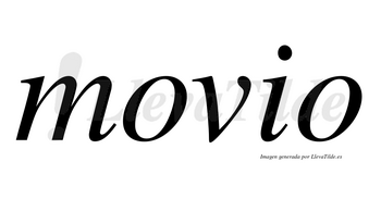 Movio  no lleva tilde con vocal tónica en la primera «o»