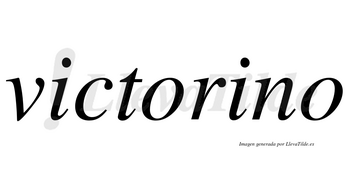 Victorino  no lleva tilde con vocal tónica en la segunda «i»