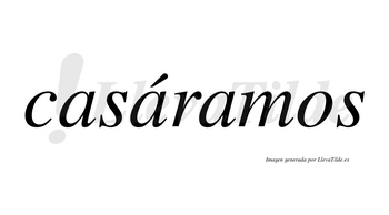 Casáramos  lleva tilde con vocal tónica en la segunda «a»