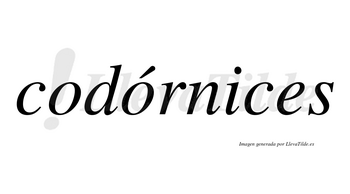 Codórnices lleva tilde con vocal tónica en la segunda «o»