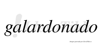 Galardonado no lleva tilde con vocal tónica en la tercera «a»
