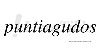 Puntiagudos no lleva tilde con vocal tónica en la segunda «u»