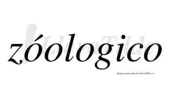 Zóologico  lleva tilde con vocal tónica en la primera «o»