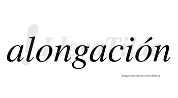 Alongación  lleva tilde con vocal tónica en la segunda «o»