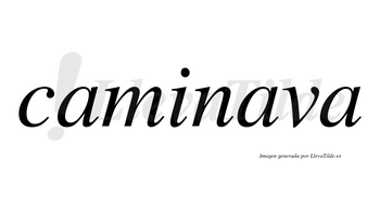 Caminava no lleva tilde con vocal tónica en la segunda «a»