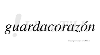 Guardacorazón  lleva tilde con vocal tónica en la segunda «o»