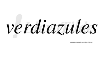 Verdiazules no lleva tilde con vocal tónica en la «u»